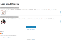 Tablet Screenshot of laladesigns.blogspot.com