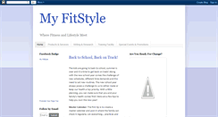 Desktop Screenshot of myfitstyle.blogspot.com