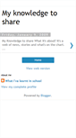 Mobile Screenshot of myknowledgetoshare.blogspot.com
