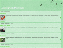 Tablet Screenshot of dancingwithdinos.blogspot.com