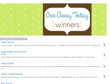 Tablet Screenshot of giveawaytodaywinners.blogspot.com