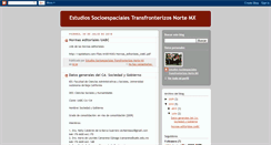 Desktop Screenshot of estudiossocioespaciales.blogspot.com