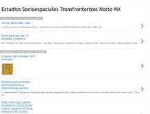 Tablet Screenshot of estudiossocioespaciales.blogspot.com