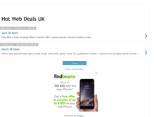 Tablet Screenshot of hotwebdealsuk.blogspot.com