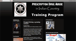 Desktop Screenshot of prescriptiondrugabuseinindiancountry.blogspot.com