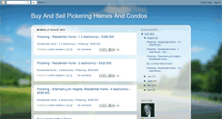 Desktop Screenshot of pickeringbuyandsellhomes.blogspot.com
