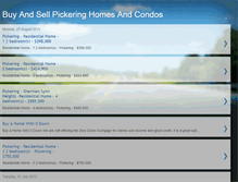 Tablet Screenshot of pickeringbuyandsellhomes.blogspot.com