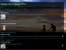 Tablet Screenshot of equipedeciclismoufla.blogspot.com