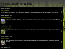 Tablet Screenshot of gardeninprogress.blogspot.com