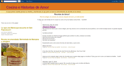 Desktop Screenshot of cocinaehistoriasdeamor.blogspot.com