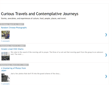Tablet Screenshot of curioustravelsandcontemplativejou.blogspot.com