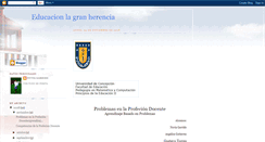 Desktop Screenshot of educacionlagranherencia.blogspot.com