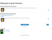 Tablet Screenshot of educacionlagranherencia.blogspot.com
