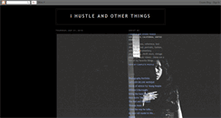 Desktop Screenshot of ihustleandotherthings.blogspot.com