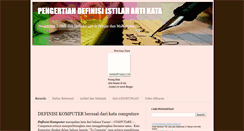 Desktop Screenshot of pengertian-definisi.blogspot.com