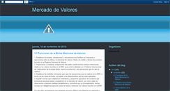 Desktop Screenshot of mercadodevaloresmexicano.blogspot.com