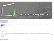 Tablet Screenshot of directorioarquitectura.blogspot.com