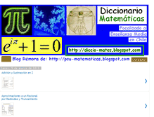 Tablet Screenshot of diccio-mates.blogspot.com