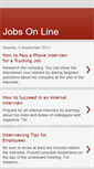 Mobile Screenshot of jobs-on-line.blogspot.com