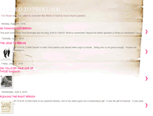 Tablet Screenshot of calledtoproclaim.blogspot.com