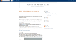 Desktop Screenshot of adhirgarg.blogspot.com