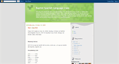 Desktop Screenshot of baptistspanishclass.blogspot.com