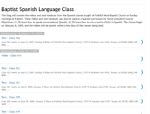 Tablet Screenshot of baptistspanishclass.blogspot.com