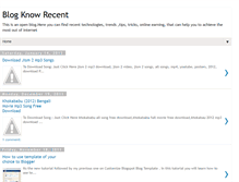 Tablet Screenshot of blogknowrecent.blogspot.com