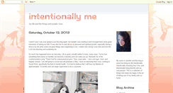 Desktop Screenshot of intentionallyme.blogspot.com