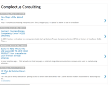 Tablet Screenshot of complectusconsulting.blogspot.com