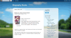 Desktop Screenshot of biography-books-blog.blogspot.com