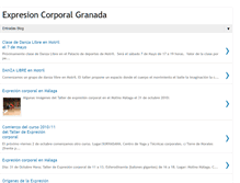 Tablet Screenshot of expresion-corporal-granada.blogspot.com