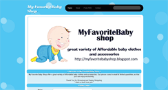 Desktop Screenshot of myfavoritebabyshop.blogspot.com