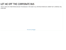 Tablet Screenshot of letmeoffthecorporatebus.blogspot.com