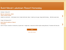 Tablet Screenshot of bukitmerahlaketownresorthomestay.blogspot.com