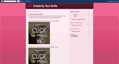 Desktop Screenshot of celebritysexdolls.blogspot.com