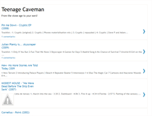 Tablet Screenshot of iwasateenagecaveman.blogspot.com