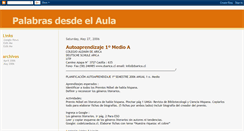 Desktop Screenshot of palabras-desde-el-aula.blogspot.com