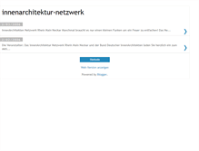 Tablet Screenshot of innenarchitektur-netzwerk.blogspot.com