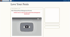 Desktop Screenshot of loveyourpenis.blogspot.com