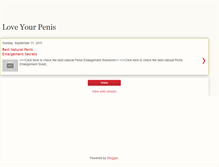 Tablet Screenshot of loveyourpenis.blogspot.com