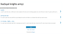 Tablet Screenshot of lkaloyalknights.blogspot.com