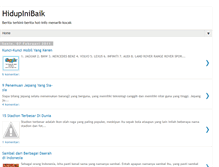 Tablet Screenshot of hidupinibaik.blogspot.com