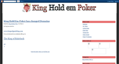 Desktop Screenshot of kingholdempoker.blogspot.com