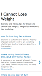 Mobile Screenshot of cannotloseweight.blogspot.com