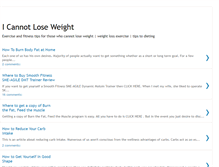 Tablet Screenshot of cannotloseweight.blogspot.com