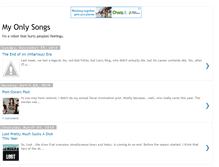 Tablet Screenshot of myonlysongs.blogspot.com