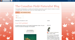 Desktop Screenshot of canadianfieldnaturalist.blogspot.com