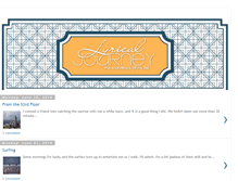 Tablet Screenshot of lyricaljourney.blogspot.com