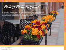 Tablet Screenshot of beingbellasophia.blogspot.com